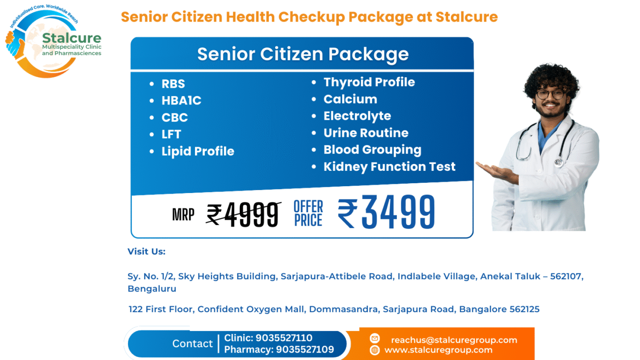 Senior Citizen Health Checkup Package in Sarjapur